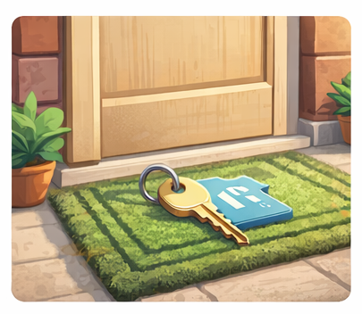 I will leave a key